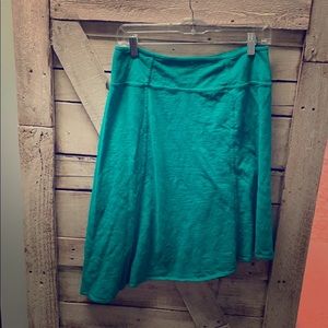 Prana Asymmetrical Teal Skirt